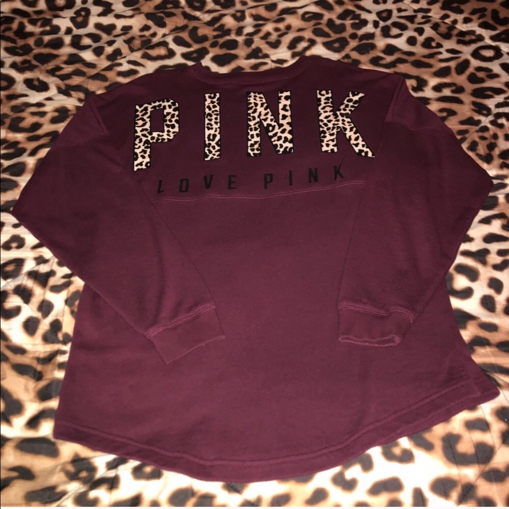 Pink Victoria’s Secret Maroon Sweater ✨